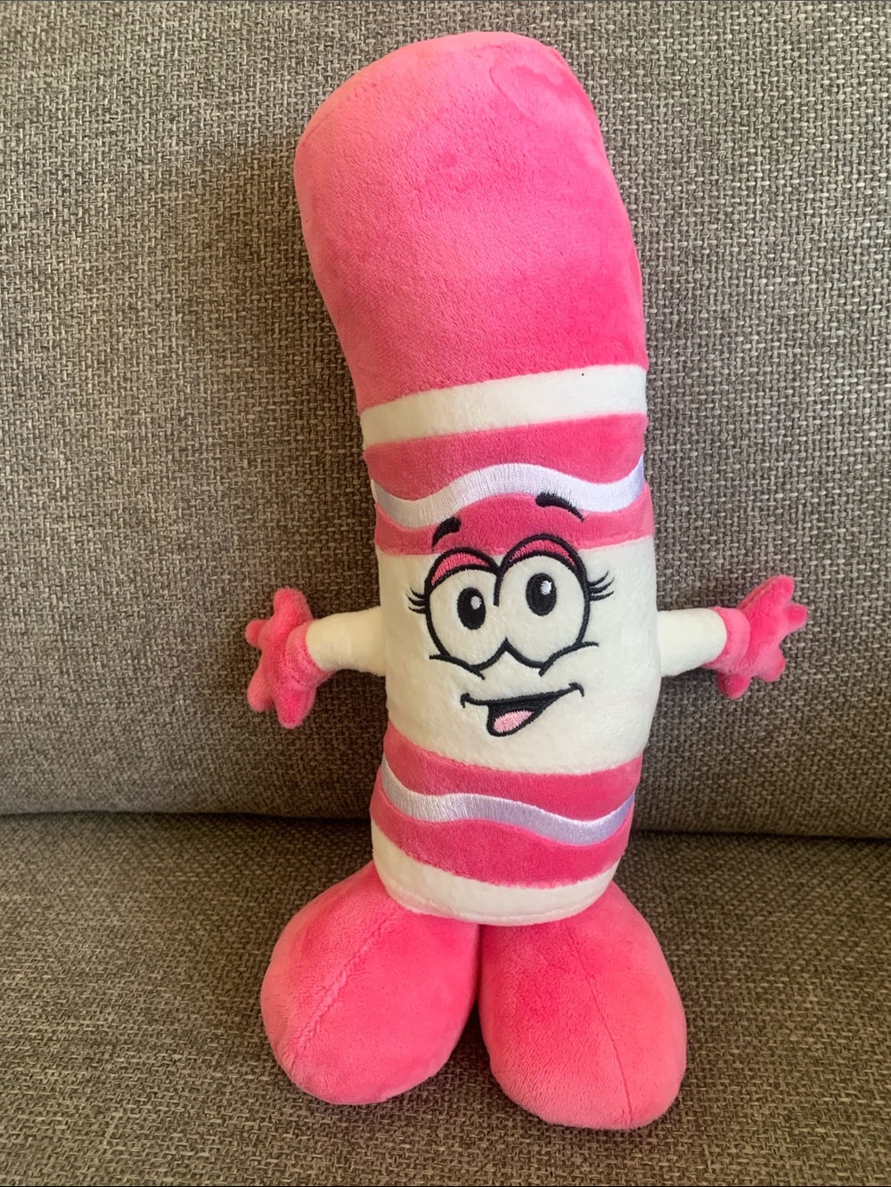 Crayola Crayon Marker Popsicle Pink Plush Character Stuffed Toy 11”